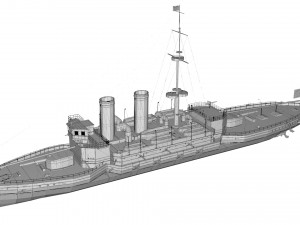 ottoman ironclad mesudiye 3D Model