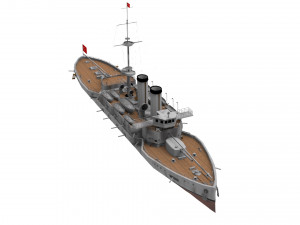ottoman ironclad mesudiye 3D Model