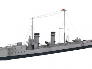 ottoman destroyer muavenet-i milliye 3D Model