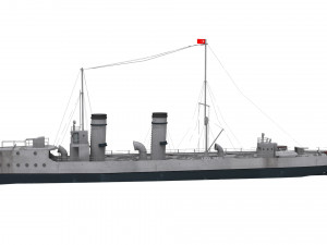 ottoman destroyer muavenet-i milliye Modelo 3D