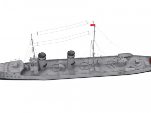 ottoman destroyer muavenet-i milliye Modelo 3D