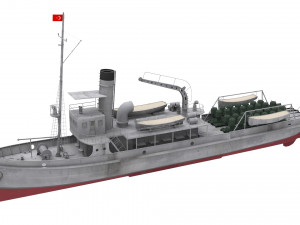 nusret mine ship 3D-Modell