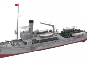 너스레 광산 선박 3D 모델