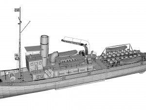 nusret mine ship Model 3D
