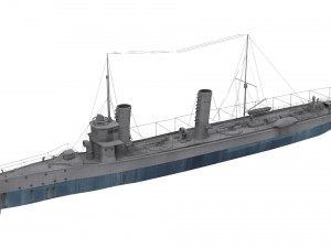 ottoman torpedo boat sultanhisar 3D Model