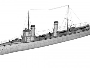 ottoman torpedo boat sultanhisar 3D Model