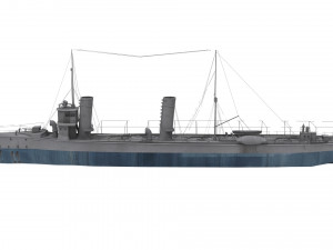 ottoman torpedo boat sultanhisar 3D Model