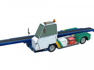 ローポリ電動ベルトローダー ermanbl 3Dモデル