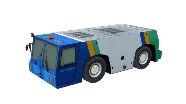 lowpoly pushback tld tmx 400 3D Model .c4d .max .obj .3ds .fbx .stl .blend 