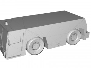 lowpoly pushback tld tmx 400 3D Model