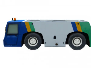 lowpoly pushback tld tmx 400 3D Model