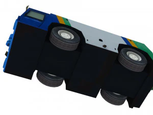lowpoly pushback tld tmx 400 3D Model