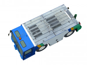lowpoly pushback tld tmx 400 3D Model