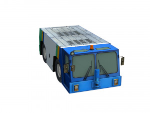lowpoly pushback tld tmx 400 3D Model