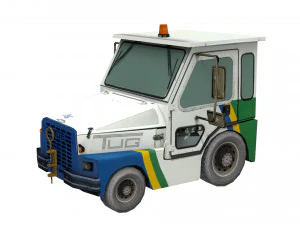 equipamento de avia&ccedil;&atilde;o rebocador low poly m1a50 Modelo 3D