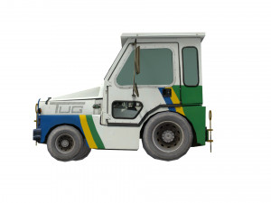 lowpoly tug aviation equip m1a50 Model 3D