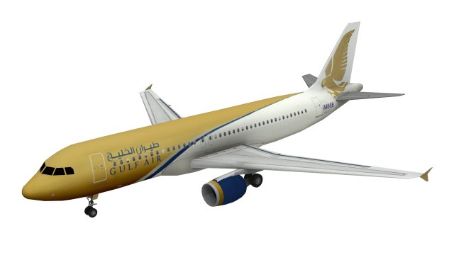 lowpoly airbus a320 3D Модель .c4d .max .obj .3ds .fbx .stl .blend 