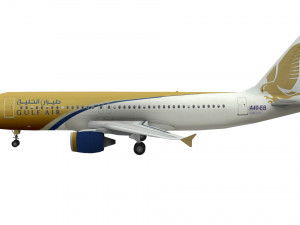 lowpoly airbus a320 3D Модель