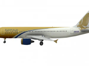 airbus a320 lowpoly Modelo 3D