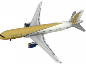 lowpoly airbus a320 3D Модель