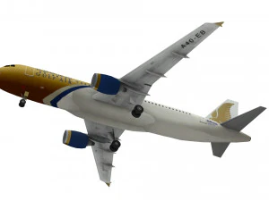 airbus a320 lowpoly Modelo 3D