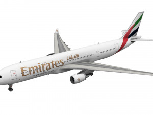 lowpoly airbus a330 3D Model
