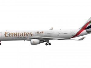 lowpoly airbus a330 3D Model