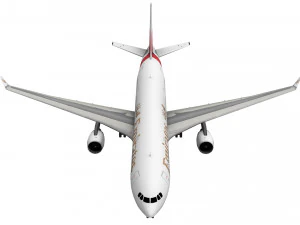 lowpoly airbus a330 3D Model