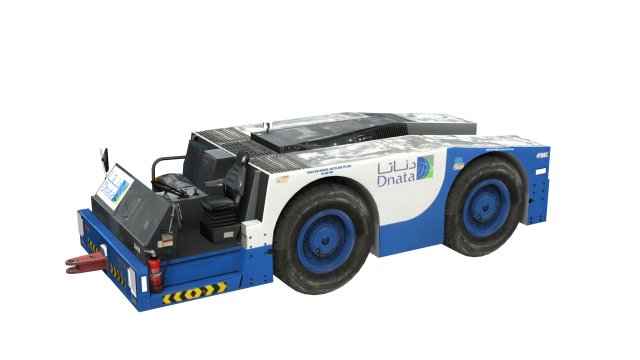 lowpoly fmc b700 aircraft tow tractor Modelo 3D .c4d .max .obj .3ds .fbx .stl .blend 