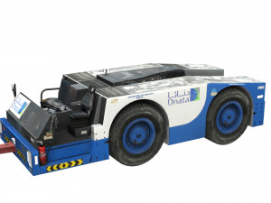 lowpoly fmc b700 aircraft tow tractor 3D 模型