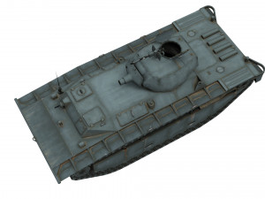 lowpoly lvta4 light tank 3D मॉडल