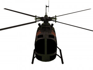 lowpoly bo-105 helicopter Modelo 3D