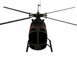 lowpoly bo-105 helicopter 3D Model