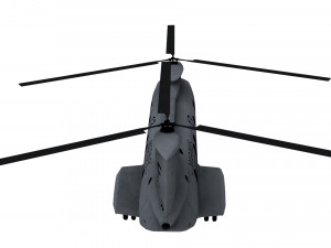 lowpoly ch-46 helicopter 3D Modell