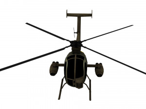 lowpoly defender 500 helicopter Modèle 3D