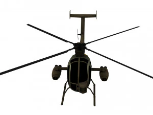 lowpoly defender 500 helicopter 3D Model