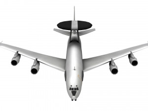 lowpoly e-3a sentry airplane 3D Модель