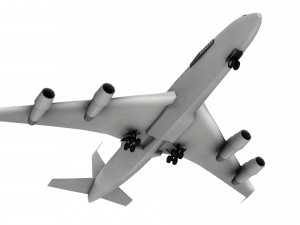 lowpoly e-3a sentry airplane 3D Модель