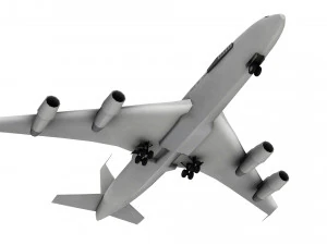 lowpoly e-3a sentry airplane 3D Model
