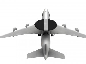 lowpoly e-3a sentry airplane 3D Модель
