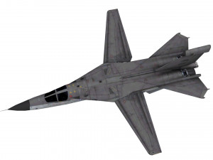 lowpoly ef-111a raven aircraft 3Dモデル