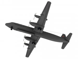 lowpoly il-20 coot-a airplane 3D Model