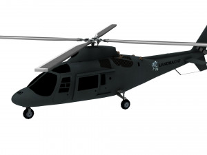 lowpoly hirundo a109 helicopter 3Dモデル