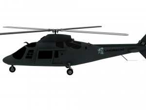 lowpoly hirundo a109 helicopter 3D 모델