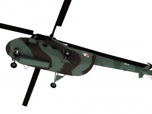 lowpoly mi-4 hound 3D Model