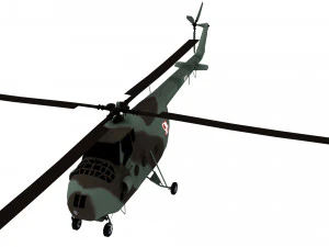 lowpoly mi-4 hound 3D Model