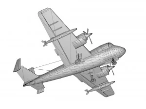 lowpoly ov-1 mohawk 3D Model