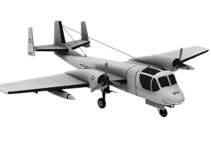 lowpoly ov-1 mohawk 3D Model