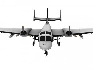 lowpoly ov-1 mohawk 3D Model
