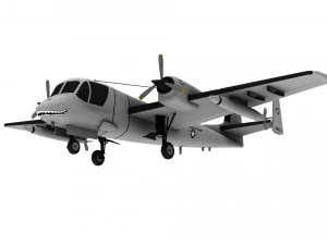 lowpoly ov-1 mohawk 3D Model
